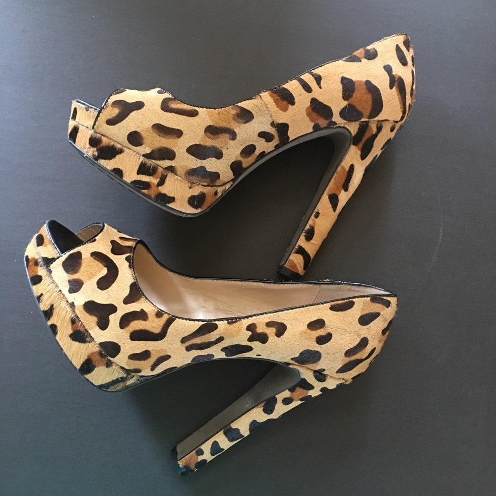 Steven By Steve Madden Leopard Print Platform Pumps